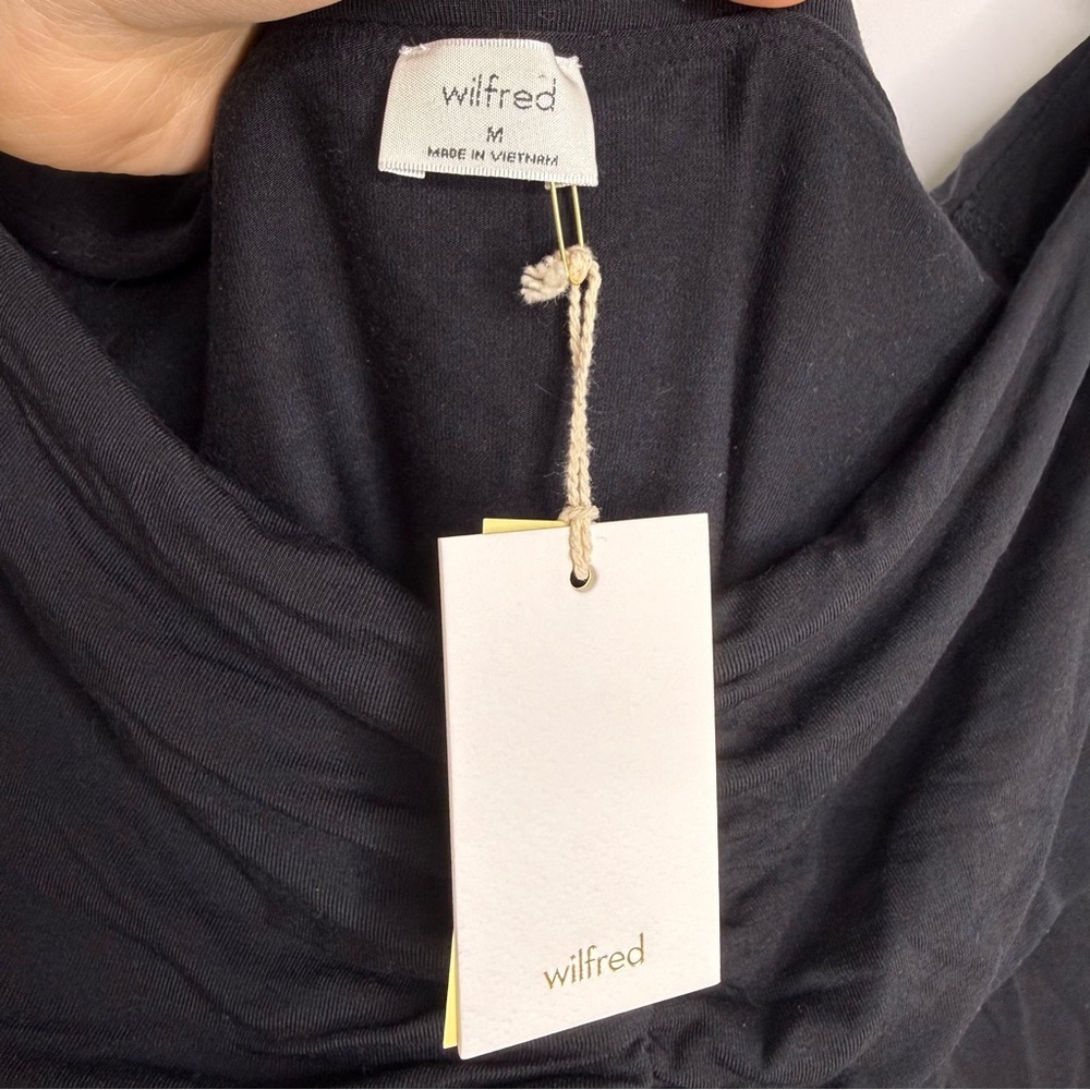 ARITZIA NWT Wilfred Gloria Off The Shoulder Long Sleeve Top - Picture 5 of 7